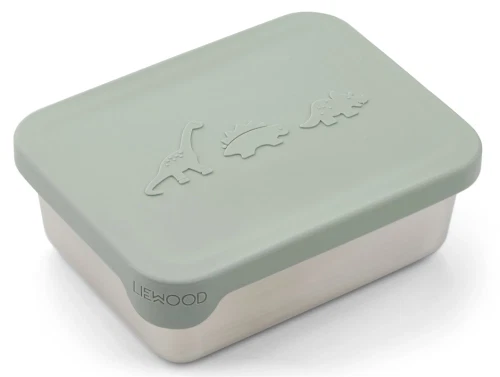 Liewood dino dusty mint snackboks Ako